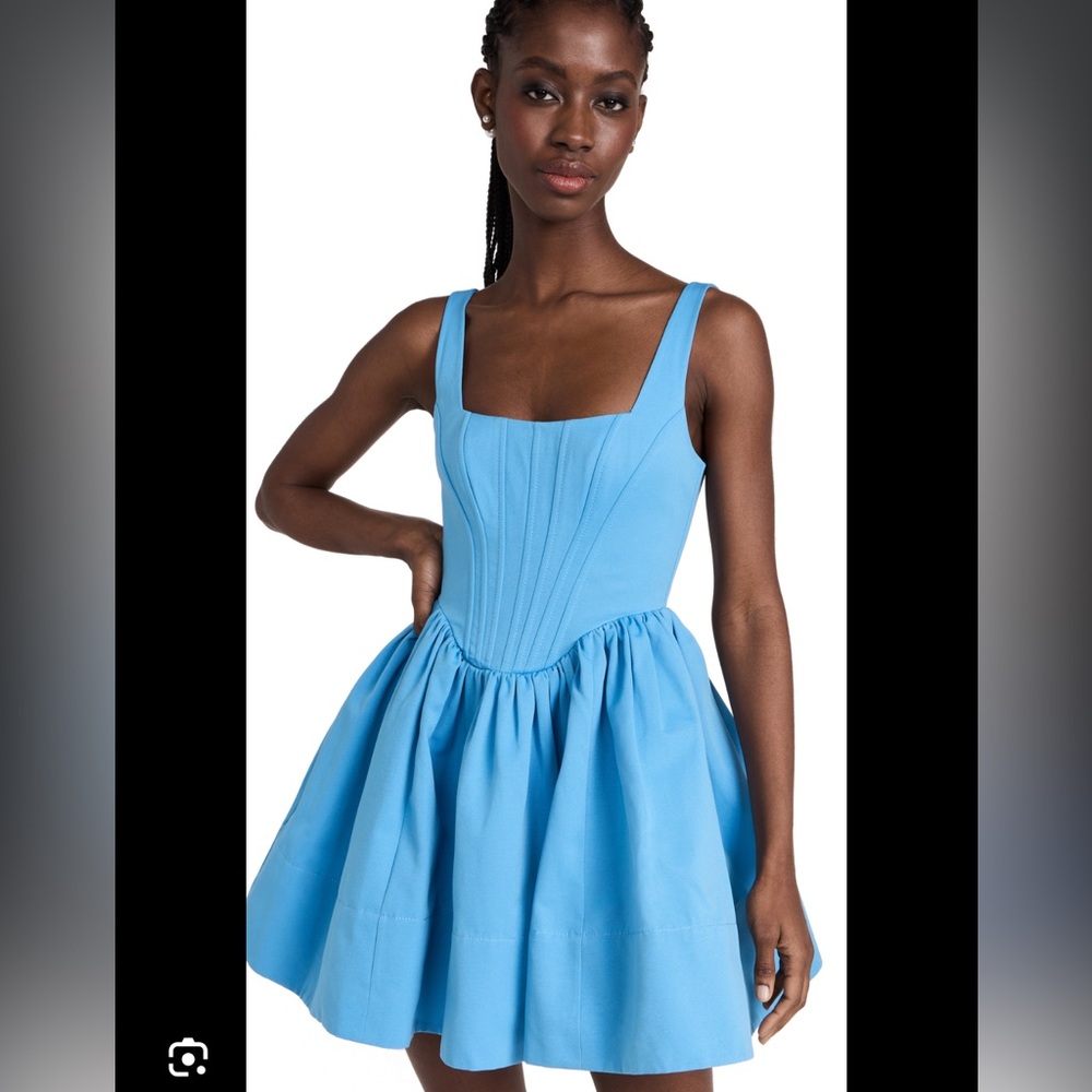 STAUD Landscape Azure Dress NWT
